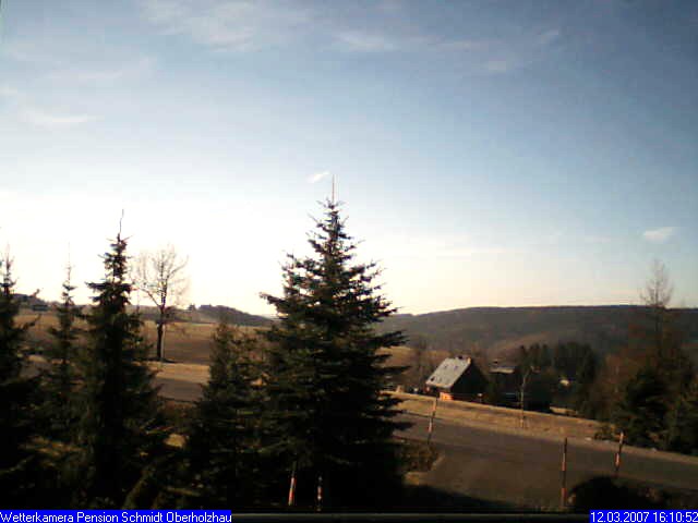 Webcam: Wetter Holzhau 12.03.2007 Webcam Holzhau am 12.03.2007 in Holzhau (Erzgebirge)