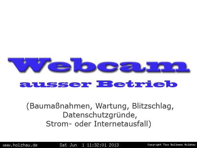 Webcam Holzhau am 01.06.2013 in Holzhau (Erzgebirge)