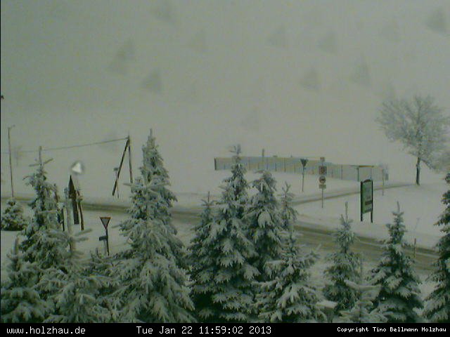 Webcam Holzhau am 22.01.2013 in Holzhau (Erzgebirge)