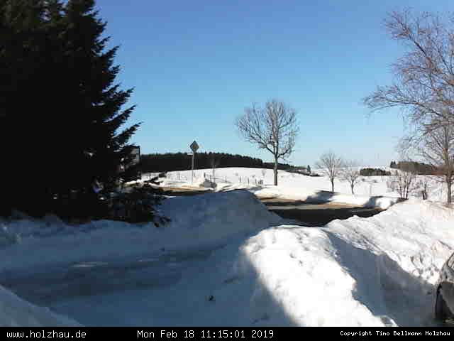 Webcam: Wetter Holzhau 18.02.2019 Webcam Holzhau am 18.02.2019 in Holzhau (Erzgebirge)